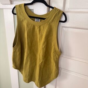 Prairie Underground Circuit Breaker Linen Tank Top Fern Size XL